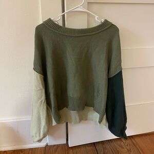 Super cute multi- green sweater